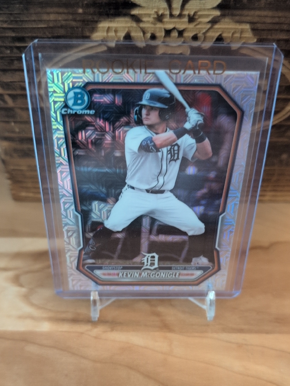 2026 Bowman Chrome Kevin McGonigle Prospect Rookie Card Mojo Refractor Tigers